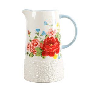 Pioneer Woman Sweet Rose Pitcher 2.1 Quart
